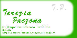 terezia paczona business card